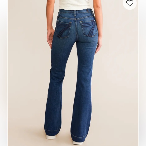 7 for All Mankind Dojo Trouser Stretch Jean Sz 24x32 - Picture 2 of 10